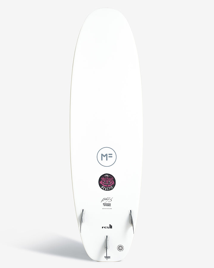 Mick Fanning Beastie Epoxy-Lam - White
